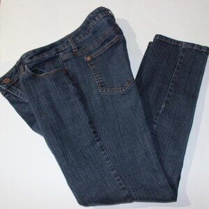 Women's Dark Blue Denim Jeans sz 12 Regular